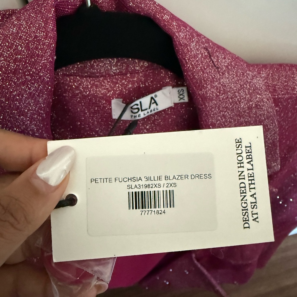 Pink Sequin Blazer - Picture 2 of 4